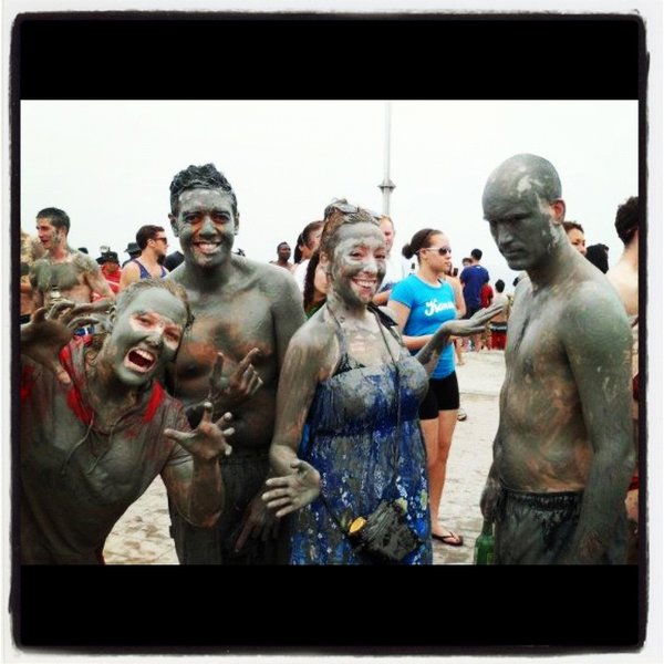 Getting mucky at Boryeong mud festival