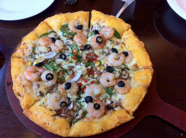 Seafood Prawn Pizza