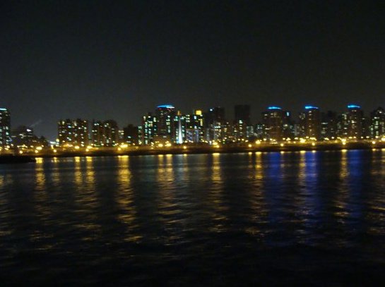 City view from the cruise ship