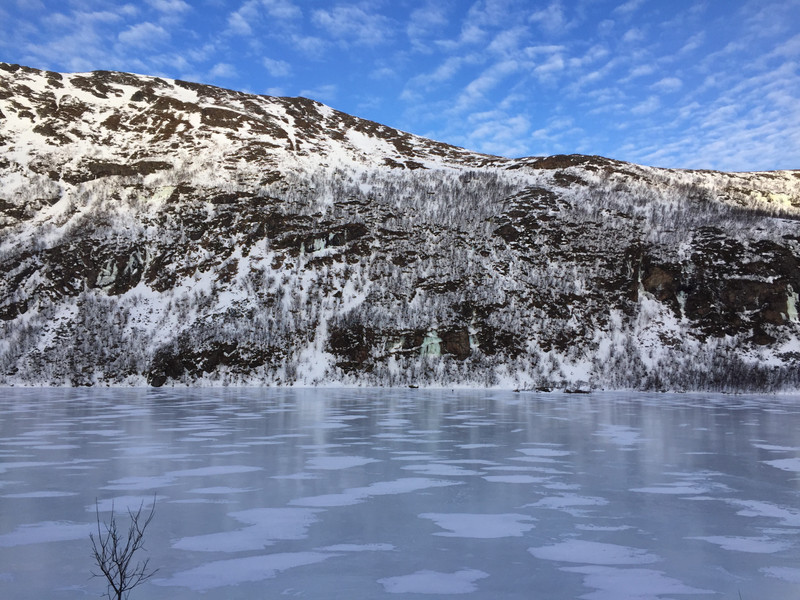 Frozen lake, Kvaløya