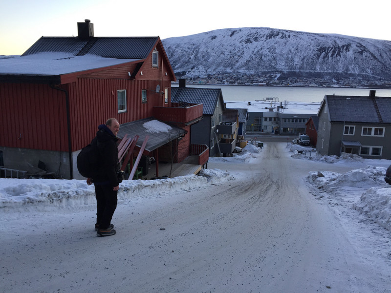walking through Tromsø