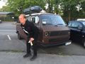Hubby crapped out a brown van