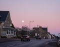 Kingussie sunset with moon