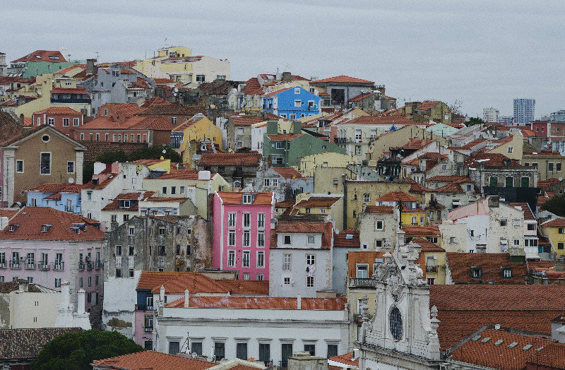 Colourful buildings of Lisbon