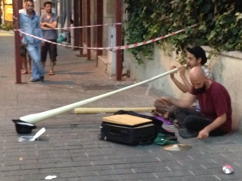 Street musicians ti Beyoglu, Istanbul.