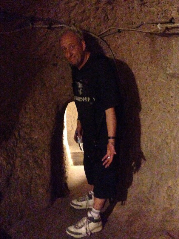 Not the lowest tunnel in Kaymakli, but still, it was low and often went on for tens of metres.