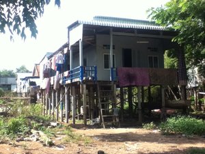 Stilt house, Chau Doc