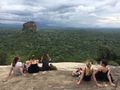 Viewing Sigiriya Rock from summit of Pidurangala