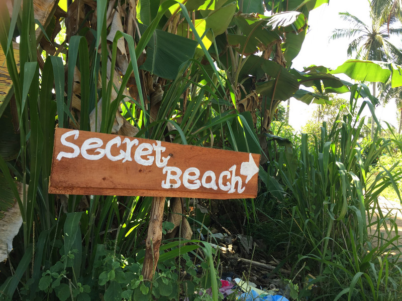 Where could the secret beach be? 