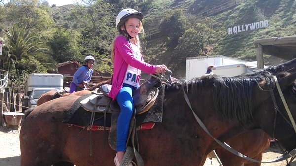 Ellie saddled up!