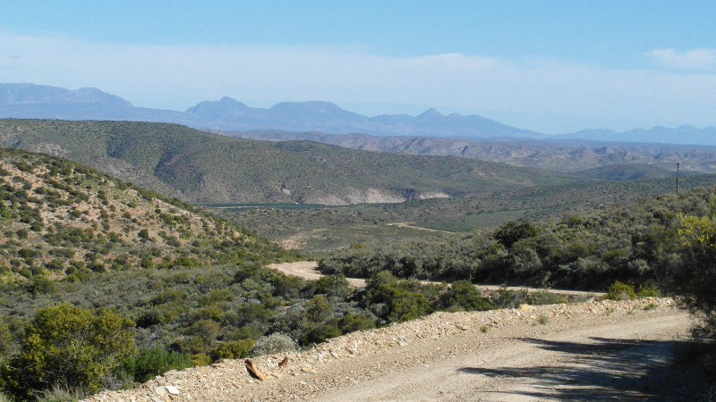 Gravel from Outeniqua Pass to  Barrydale.