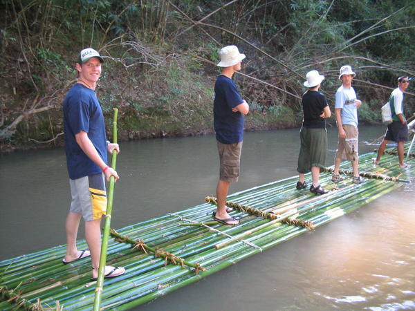 Bamboo Rafting on the Mekhong