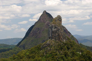 Mt Beerwah and Mt Coonowrin