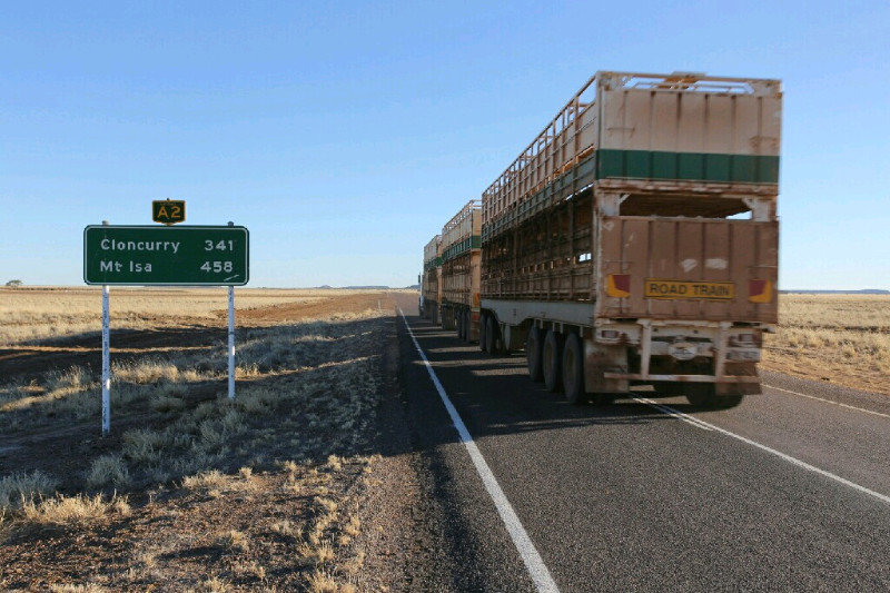 Day 17 - Road Trains - they are actually the gentleman and woman of the highway (they usually give me lots of room).