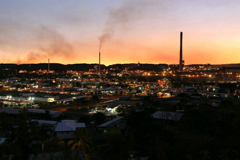 Day 21 - Chimneys which make up the mines under Mt Isa
