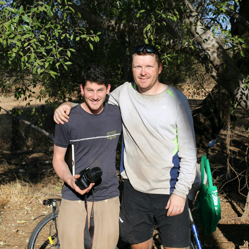 Day 28 - After going 2500km I finally came across another cyclist (David), we joined forces for a few days