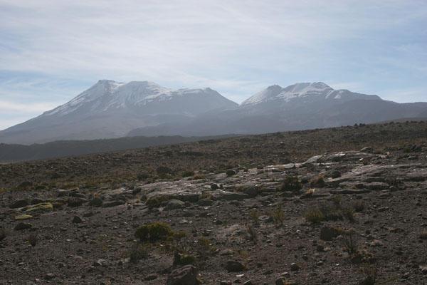 Mt Ampato (left) and Sabancaya
