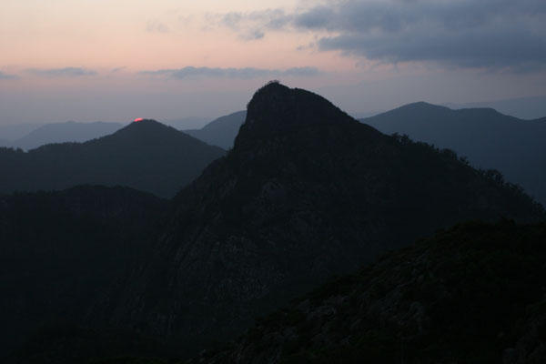 Sunset near West Peak