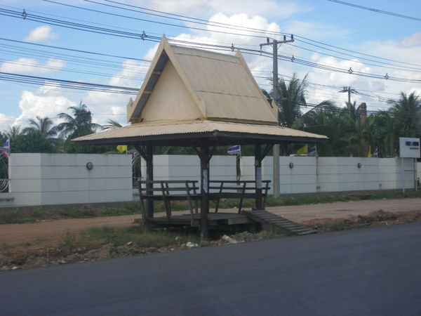 The bus shelter