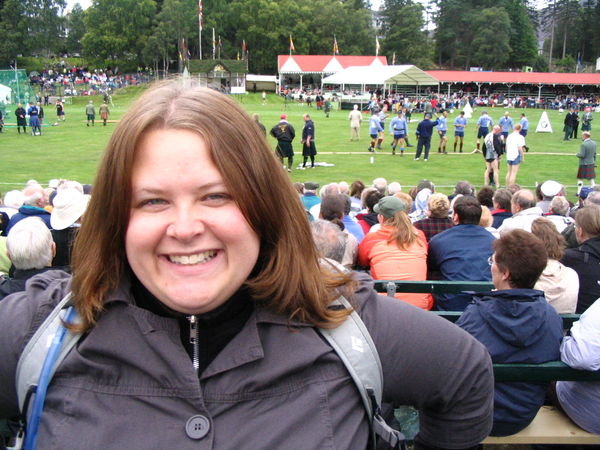 Leigh at the highland games