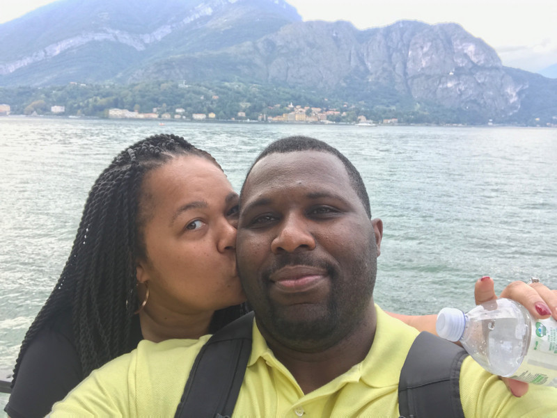 Enjoying Lake Como with wifey