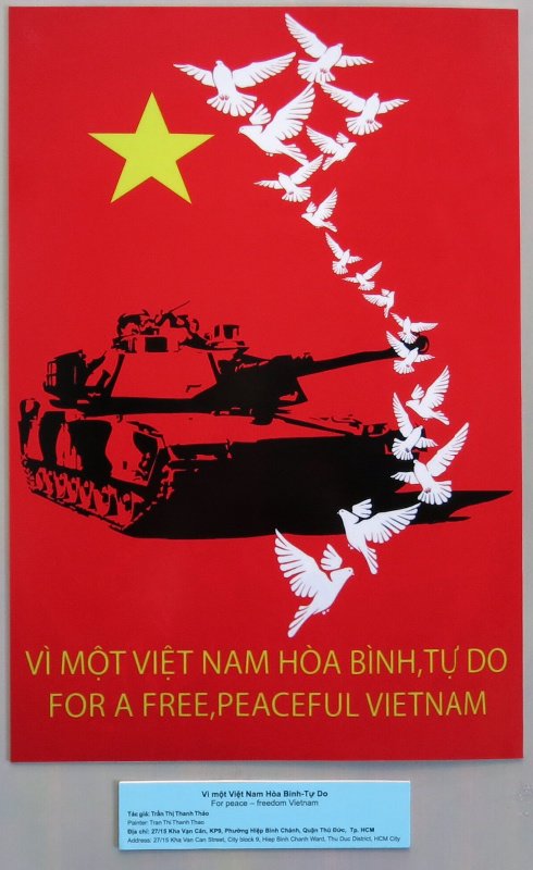 Anti war poster at the War Remnants museum