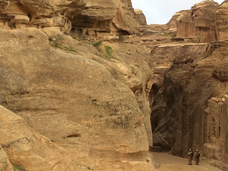 Entrance to the Siq of Petra