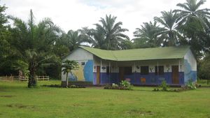 One of the kindergarten classrooms