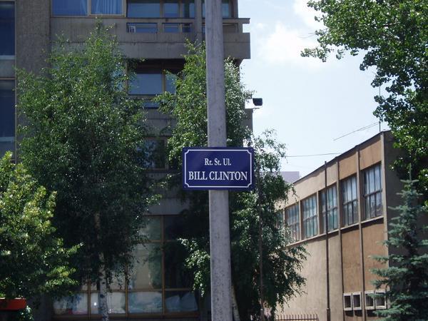 A Street Sign in Prishtina