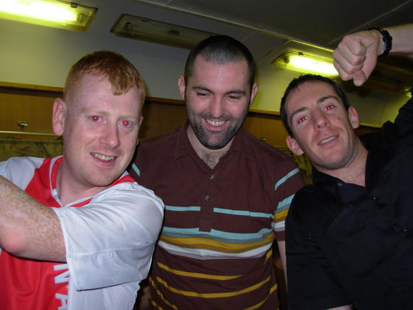Johnny, Noel (Irishman from Manchester) and Gordon