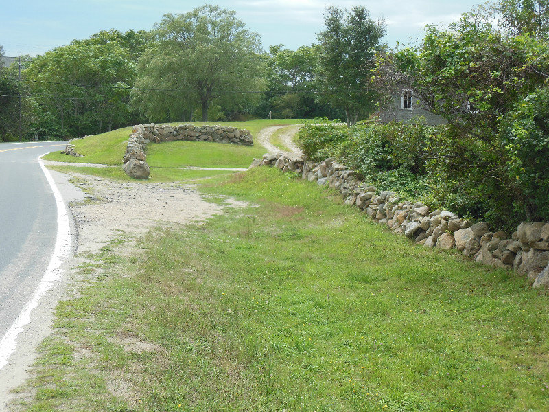 Stone walls on Block Island