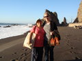 Maria Gloria y yo en la playa