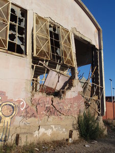 part of the school that was destroyed