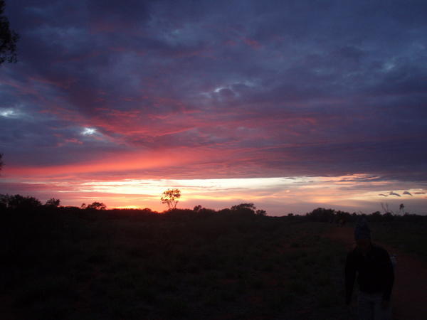 sunrise at Uluru