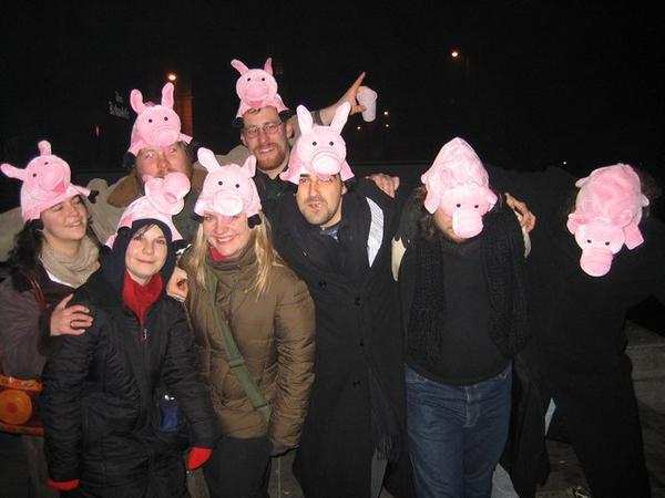 How do you like the pig hats?