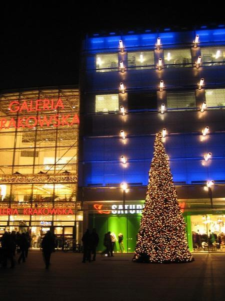 Christmas lights in Krakow