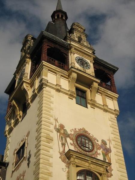 The Clock Tower at Peles Castle
