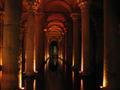 The subterranean water cisterns in Istanbul.