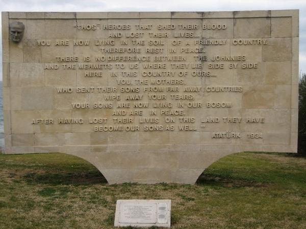 The amazing poem written by Ataturk about the soliders who lost their lives on foreign soil.