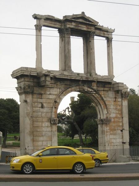 Hadrian's Arch near the Temple of Zeus