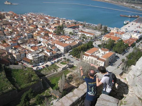 View of Nafplio from Palamidi Fortress