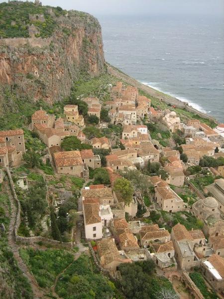 The medieval town of Monemvasia