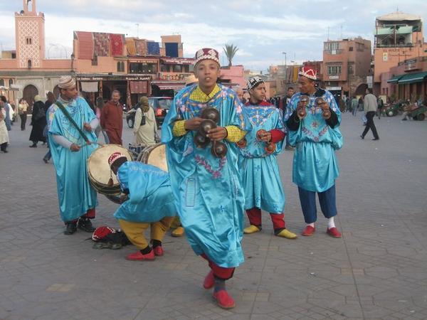 Dancers in Djemaa el-Fna Square