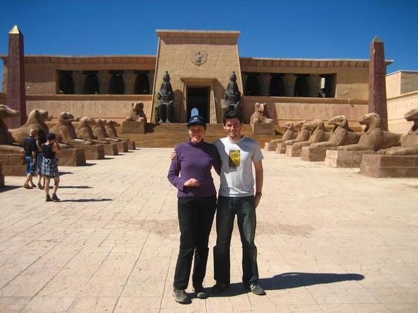Michael and I at the set for Cleopatra