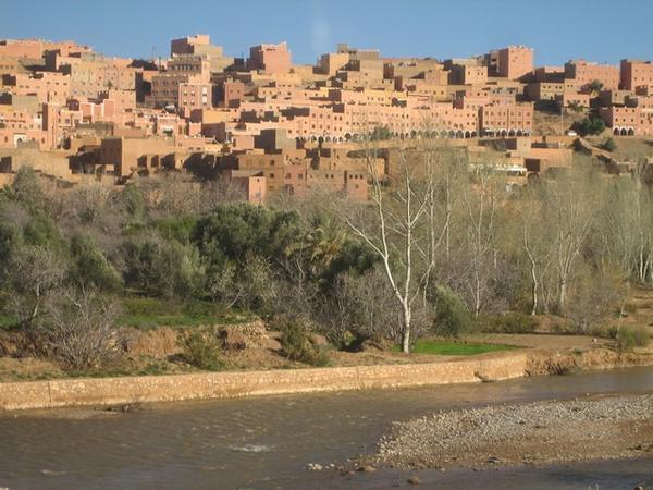 Moroccan town along the way