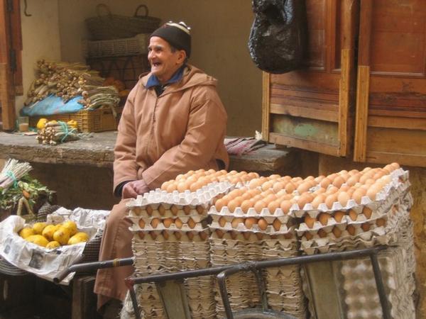 Egg Seller in the Medina
