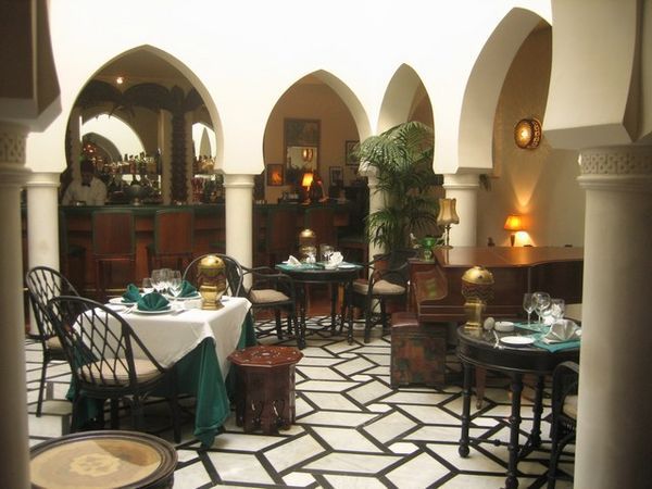 The replica of the bar in Rick's Cafe, Casablanca
