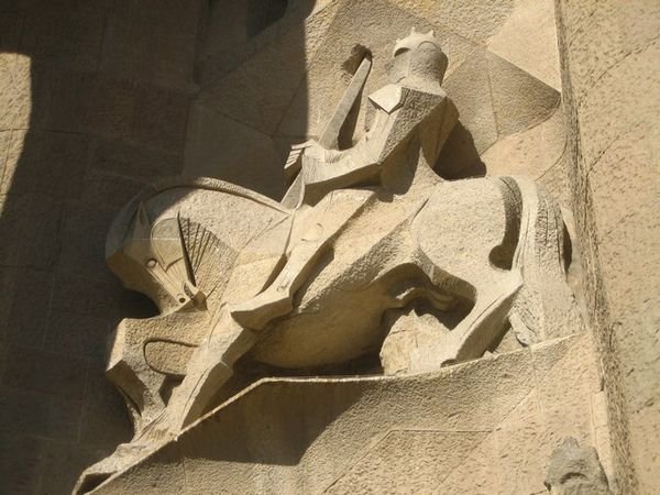 Part of the Passion Facade on the northwest.