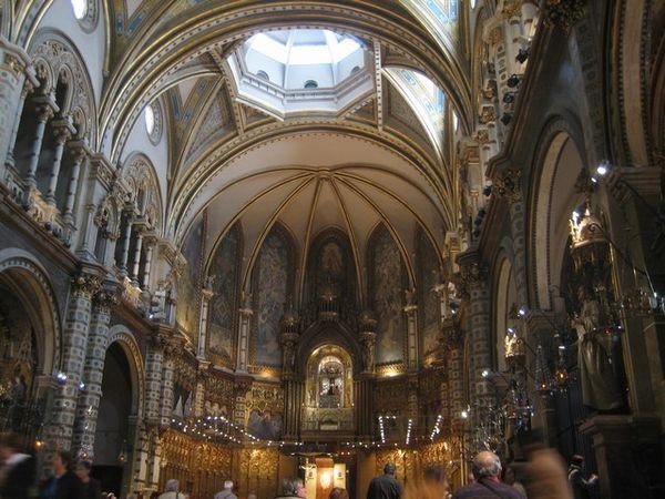 Inside the church