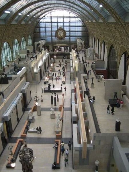 The old railway station that now houses the Musee D'Orsay